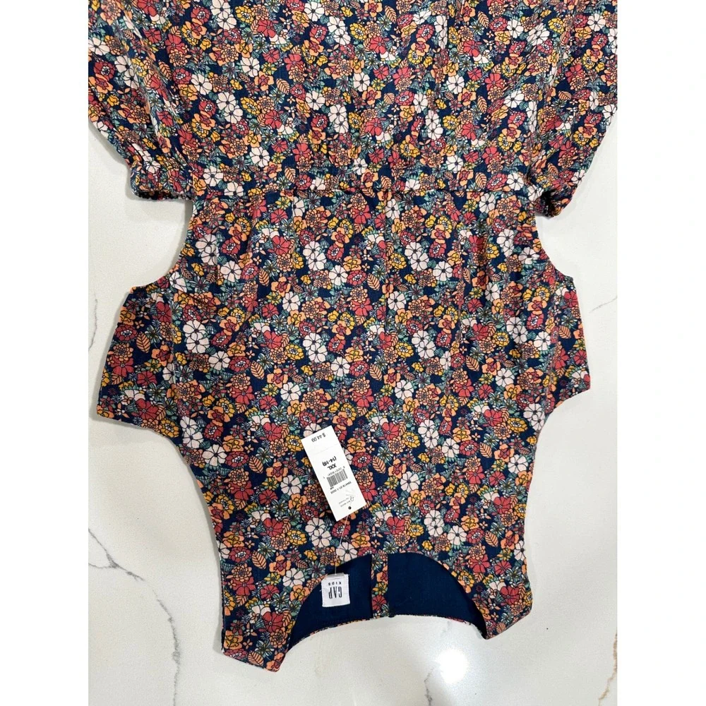 Gap Kids Girls XXL 14-16‎ Floral Cut-Out Sleeveless Dress Multi-Color